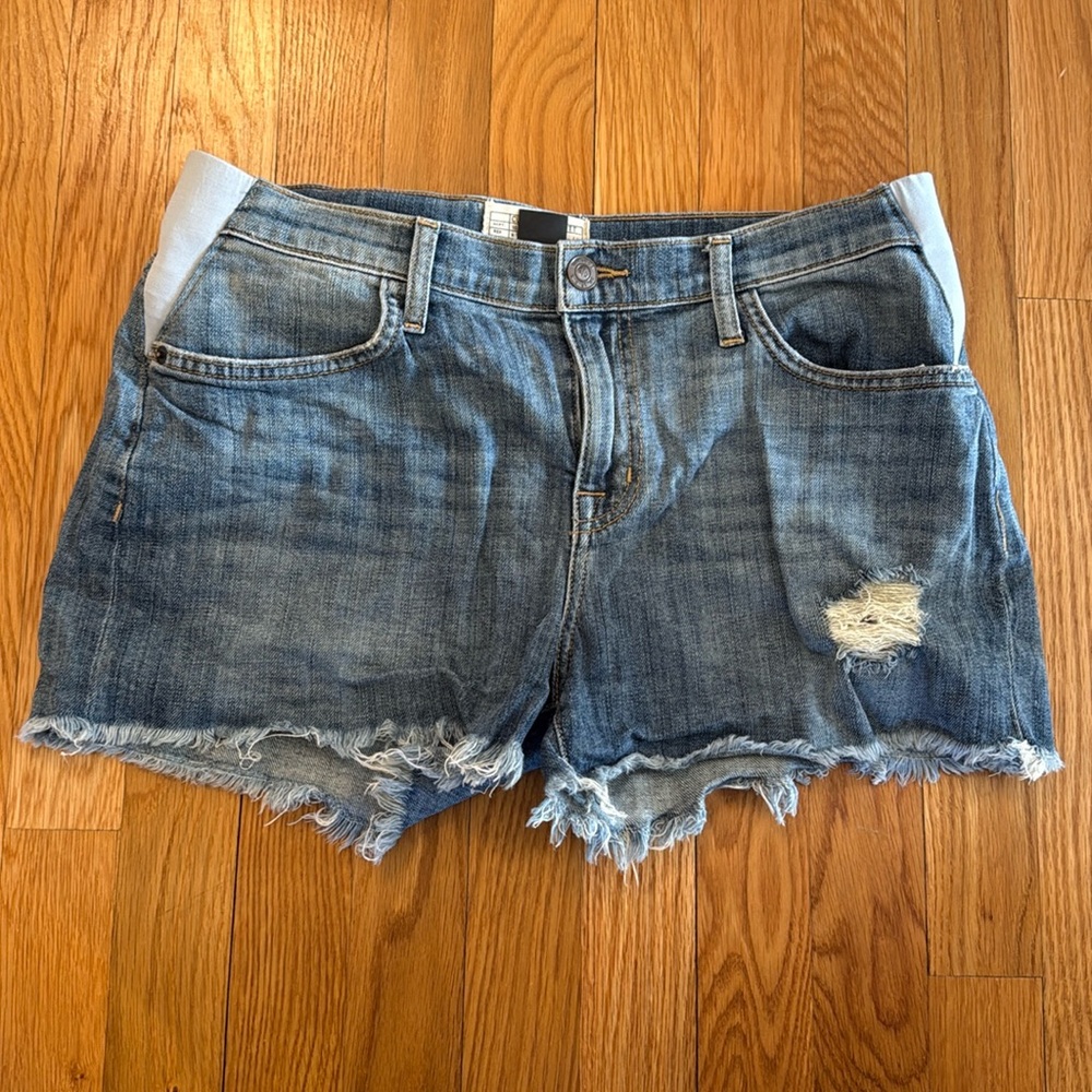 Current Elliott Maternity Jean Shorts
